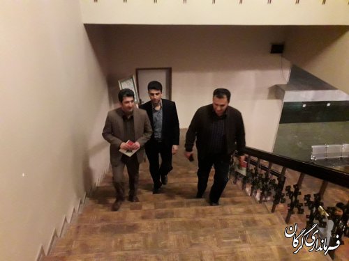 بازدید معاون سیاسی امنیتی و اجتماعی فرمانداری گرگان از نمایشگاه خوشنویسی استاد اسلامی