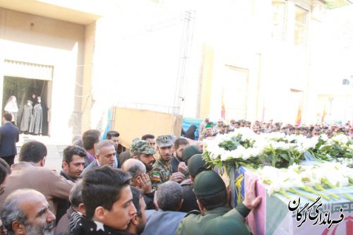 مراسم تشییع دو شهید گمنام در شهر گرگان برگزار شد