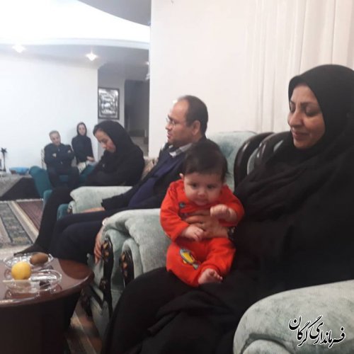 دیدار و دلجویی فرماندار شهرستان گرگان با خانواده "احمد عبدالحسینی"