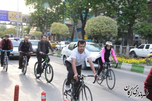 همایش دوچرخه سواری و پیاده روی سفیران سلامت در گرگان برگزار شد 