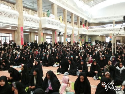 اجتماع بزرگ دختران انقلاب مدافعان حجاب در گرگان برگزار شد