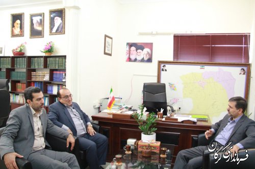 مدیر کل بنیاد مسکن انقلاب اسلامی استان با فرماندار گرگان دیدار کرد