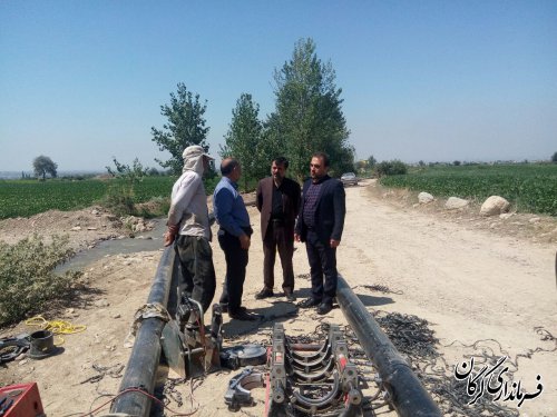 پروژه اجرای خط انتقال آب چاه به مخزن شهر جلین اجرایی می گردد