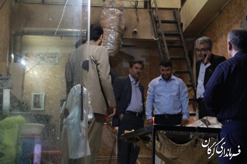 فرماندار گرگان بصورت سرزده از نانوایی های شهر گرگان بازدید کرد