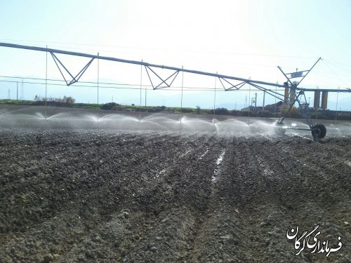 افتتاح و بهره برداری رسیدن پروژه آبیاری تحت فشار اراضی کشاورزی روستای سلطان آباد