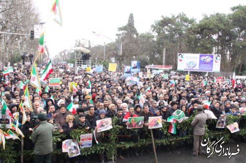 راهپیمایی باشکوه ۲۲بهمن در گرگان برگزار شد 