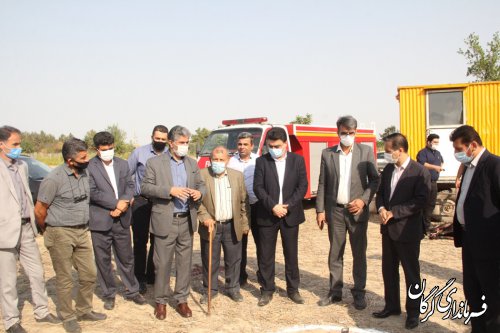 مراسم کلنگ زنی و شروع عملیات اجرایی حفر و تجهیز یک حلقه چاه آب شرب در روستای کفشیری