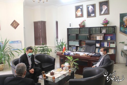 نشست محمد حمیدی فرماندار شهرستان گرگان با رئیس و نایب رئیس شورای اسلامی