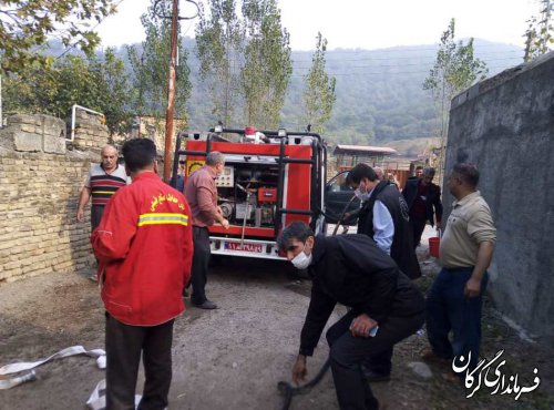 آتش سوزی مدرسه توسکستان توسط نیروهای آتش نشانی مهار شد
