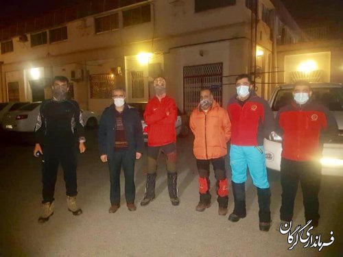 نجات دو کوهنورد گرفتار شده در ارتفاعات گاو کشان شاهکوه