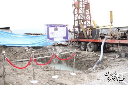 شروع عملیات اجرایی حفر دو حلقه چاه آب شرب در شهر گرگان