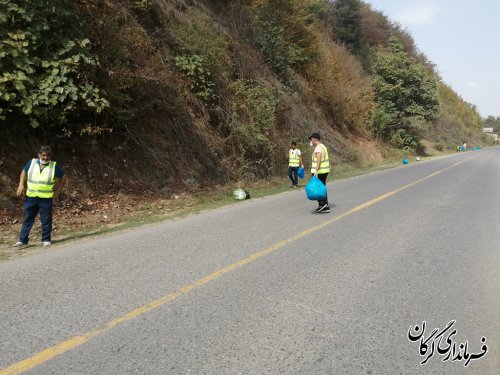 پاکسازی جنگل توسکستان شهرستان گرگان توسط سازمان‌های مردم نهاد