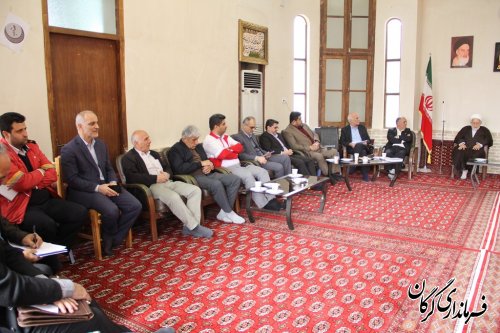 جلسه هماهنگی برنامه های نیمه شعبان و ماه مبارک رمضان با حضور فرماندار شهرستان گرگان برگزار شد