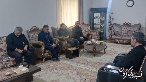 دیدار سرپرست فرمانداری شهرستان گرگان با آزاده‌ی جانباز گرگانی