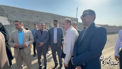 فرماندار گرگان از پروژه های محرومیت زدایی گرگان بازدید کرد