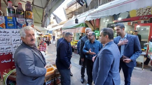 گزارش تصویری || بازدید فرماندار گرگان از بازار نعلبندان