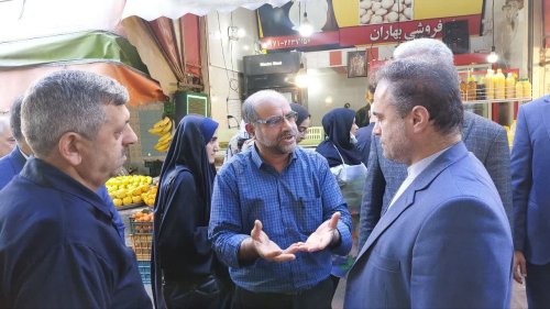 گزارش تصویری || بازدید فرماندار گرگان از بازار نعلبندان